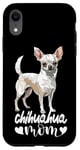 Coque pour iPhone XR Chihuahua Maman Blanche Chiwawa Mère Chihuahua Maman