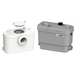 SFA Sanipro XR UP Broyeur pour WC et salle de bain & Sanispeed + Pompe de relevage pour cuisine professionnelle 6045 Blanc