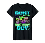 Aunt Of The Birthday Boy Monster Truck Bday Celebration T-Shirt