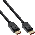 INLINE DisplayPort 1.4 Kabel - 8K4K - schwarz - vergoldete Kontakte - 1 5m