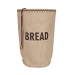 KitchenCraft Natural Elements - Sac de Rangement pour Pain avec Cordon de Serrage, Jute / 100 pourcent Coton, 34 x 17 x 42 cm