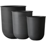 Out Kruka, 3-pack, Svart