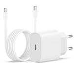 Câble Chargeur Iphone 15 16, 20w Usb C Chargeur Rapide 2m Câble C To C Pour Iphone 16 Pro/16 Pro Max/15 Pro Max/15 Plus Ipad Pro 12.9/11 Inch, Air 5 4, Samsung Galaxy,Adaptateur Secteur