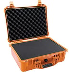 PELI 1520 valise de transport antichoc pour Matériel fragile, IP67 étanche à l'eau et à la poussière, capacité de 24L, fabriquée en Allemagne, avec insert en mousse personnalisable, orange