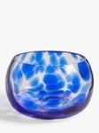 John Lewis ANYDAY Splash Tealight Candle Holder, Blue