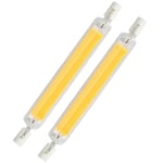 YDHNB 118mm R7S Ampoule LED, 20W Dimmable COB Filament Linéaire 360 Degrés J118 Lampe Projecteur 2000LM équivalent Ampoule Halogène 200W pour Applique Murale/Lampadaire,Natural White 2pcs,220V