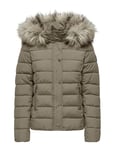 ONLY Women's Onlnewluna Quilted Jacket CC OTW Puffer, Silver Sage, L