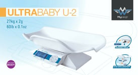 My Weigh Ultrababy U2 Digital Baby and Postal Scale 60lb/ 27kg x 0.2oz/ 5g