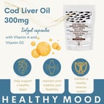 Cod Liver Oil 300mg 250 Capsules Fish Oil