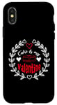 Coque pour iPhone X/XS Cake Is My Valentine Funny Valentine's Day Cake Lovers