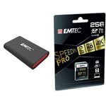 EMTEC - Pack mobilité - Disque SSD X210 256 GB + Carte SD 256 GB