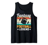 Funny Game Day Draft Party Mens Fantasy Football Legend Tank Top