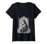 Womens The Empress Tarot Card Gothic Victorian Paganism V-Neck T-Shirt