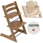 PAKKE, Stokke Tripp Trapp® chair + baby set – oak brown - Natural