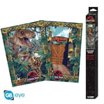 Jurassic Park - Portes Et Biodiversité - Set 2 Chibi Posters '52x38