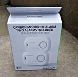 FireAngel FA6813-EU-T2  Twin Pack Battery Carbon Monoxide Alarms  FA6813