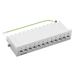 Patch Panel Cat.6A 500MHz 12 Ports 1HE Écran Desktop À Poser Gris ProfiPatch