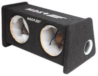 MDS TBS-E8D Subwoofer tupla refleksikotelo 2 x 8” bassoille -32mm etuseinä, tuplaterminaalit