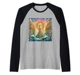 Leonardo Da Vinci Man Raglan Baseball Tee