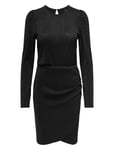 Onlrich L/S Glitter Dress Jrs Black ONLY