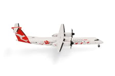 Herpa Maquette d'avion QantasLink Bombardier Q400 « Dasher-8 », Miniature à l'échelle 1/500, Objet de Collection, modèle sans Support, métal