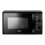 Swan 20 Litres Manual Microwave With 5 Power Levels, 700W Black - SM4420BLK