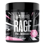 Warrior Rage - Pre-Workout Powder - 392g - Energy Drink Supplement with Vitamin C, Beta Alanine and Creatine Gluconate - 45 Servings (Brutal Bubblegum)