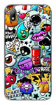 Coque en silicone imprimée compatible Huawei Y5 2019 Graffiti 2