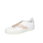 Chaussures Femme STOKTON 37 Ue Baskets Blanc Toile Beige EY200-37