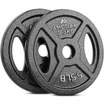 Amonax Weight Plates Set, 2.5kg, 5kg, 10kg Dumbbell Plates for 1 Inch Weight Pla