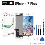 OuiSmart® ECRAN LCD POUR IPHONE 7 PLUS BLANC + VITRE TACTILE SUR CHASSIS + KIT O