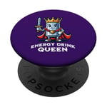 Energy Drink Queen Funny Can of Energy Drink PopSockets Adhesive PopGrip