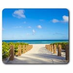 Computer Mouse Mat - South Beach Miami Florida USA America Office Gift #24228