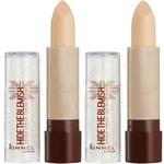 RIMMEL LONDON Hide the Blemish Concealer Stick 4.5g - 001 Ivory *PACK OF 2*