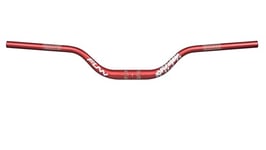 Funn Upturn Guidon de VTT à haute élévation avec collier de serrage de 31,8 mm et largeur de 785 mm, guidon en alliage léger et durable pour vélo MTB et BMX, élévation de 75 mm (Rouge)