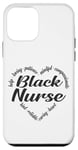 iPhone 12 mini Black Nurse Heart Word Cloud Case