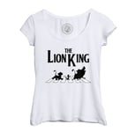 T-Shirt Femme Col Echancré Roi Lion Abbey Road Parodie Film Series Marque