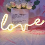 Groofoo - Neon Art Love Signs Light led Love Kids Gift-Decorative Marquee Sign for Wall Room Wedding Party Bar Pub Hotel Beach Recreational (Warm