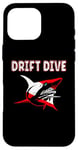 Coque pour iPhone 16 Pro Max Équipement de plongée sous-marine - Drapeau de plongée Shark Drift pour la plongée sous-marine