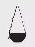 AllSaints Half Moon Cross Body Bag, Black