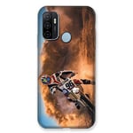 Coque pour Oppo A53 / A53S Moto Cross Blanc