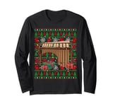 Music Lover Xmas Lights Ugly Musical Marimba Christmas Long Sleeve T-Shirt