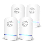 Répulsif Ultrasonique pour Souris 4 Pack,Anti-Rats,Silencieux,Non-Toxique, Efficace Contre Les Souris et Les Rats, sans Radiation Répulsif à Ultrasons Anti Rongeurs