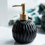 Distributeur de shampoing avec pompe dorée pour douche, distributeur de liquide vaisselle Rhombus pour évier de cuisine, distributeur de savon Black