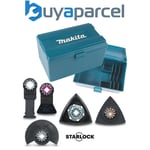 Makita Starlock Multi Tool 5 Piece Renovation Set Plunge Segment Blade + Box