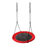 Nest Swing Set Round Netted Seat Toy Outdoor Indoor Swings Up to 150 kg Adjustable Web Rope Hanging Tree Backyard Garden for Children 3 4 5 6 7 8 9 Year Old Boys Girls Kids Oxford