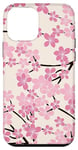 Coque pour iPhone 12 mini Motif fleurs de cerisier rose Sakura fleurs de printemps