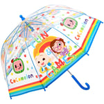 Cocomelon JJ & Bella Folding Umbrella Kids Boys Dome Childrens Character