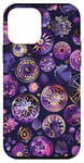 Coque pour iPhone 12 mini Violet Bohème Géométrique Vintage Scratch and Sniff