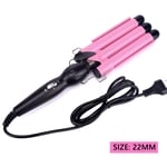 Ceramic Triple Barrel Hair Curler - Professional Hair Styling Iron & Waver Tool